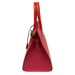 HERMES Birkin 30 Serie Kazak Epson Z carved handbag Rouge Cou Rose Extreme Blue Zanzibar Red Pink Vaux Women's