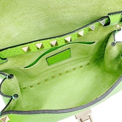 VALENTINO GARAVANI Rockstud Shoulder Bag Small Green Women's