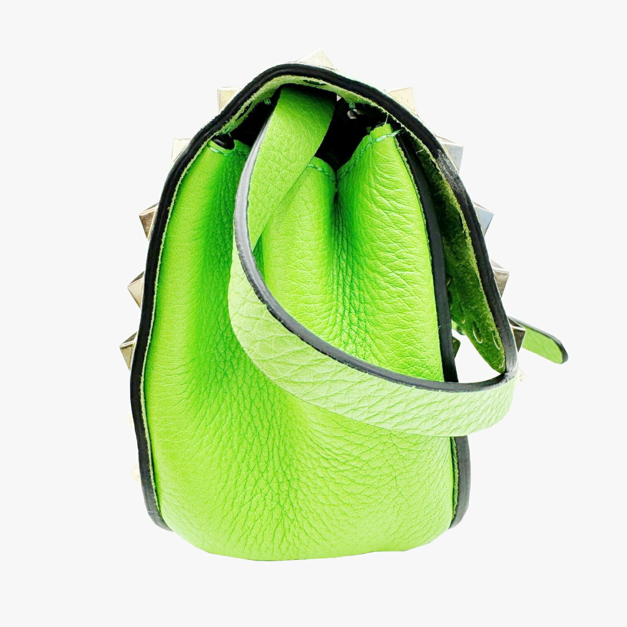 VALENTINO GARAVANI Rockstud Shoulder Bag Small Green Women's