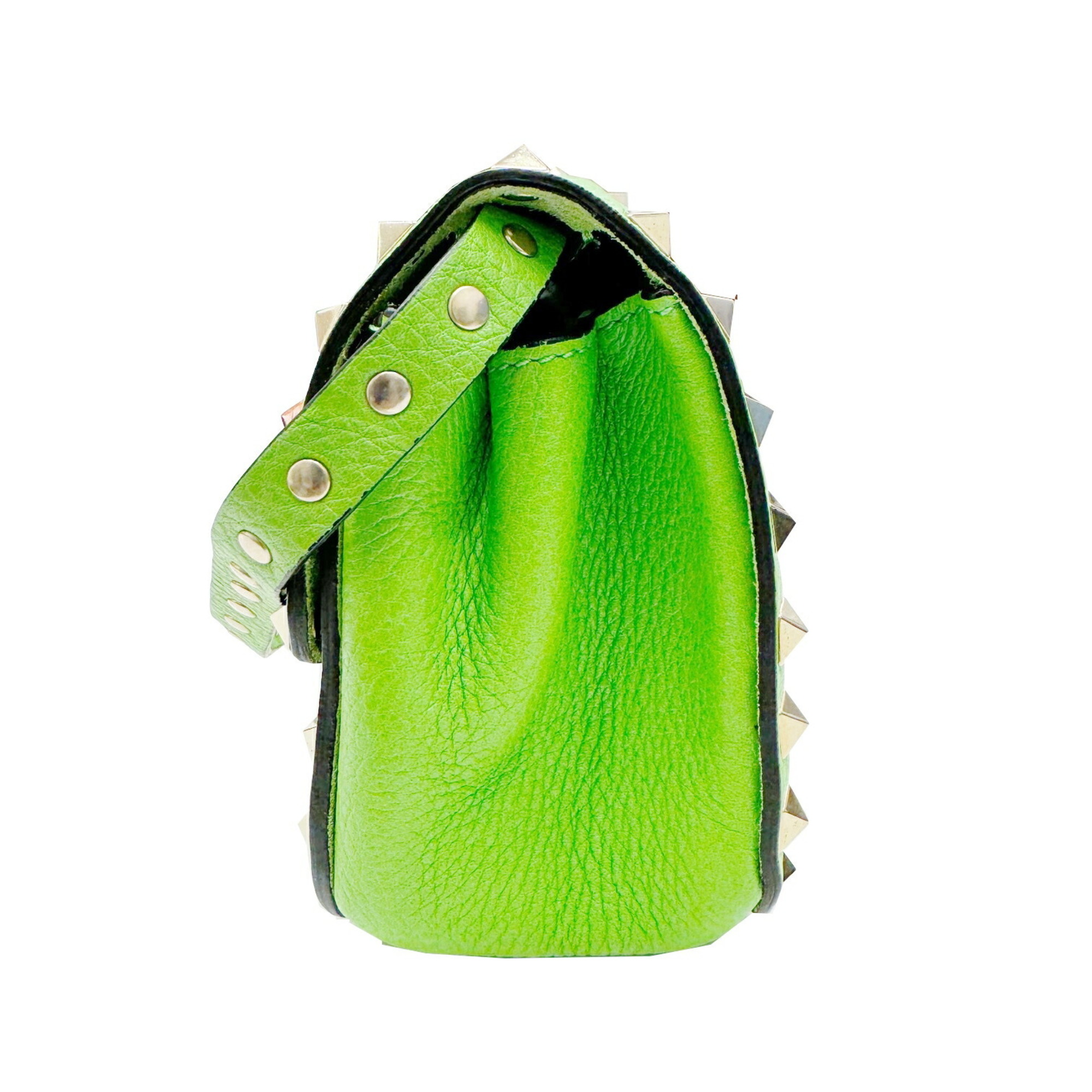 VALENTINO GARAVANI Rockstud Shoulder Bag Small Green Women's
