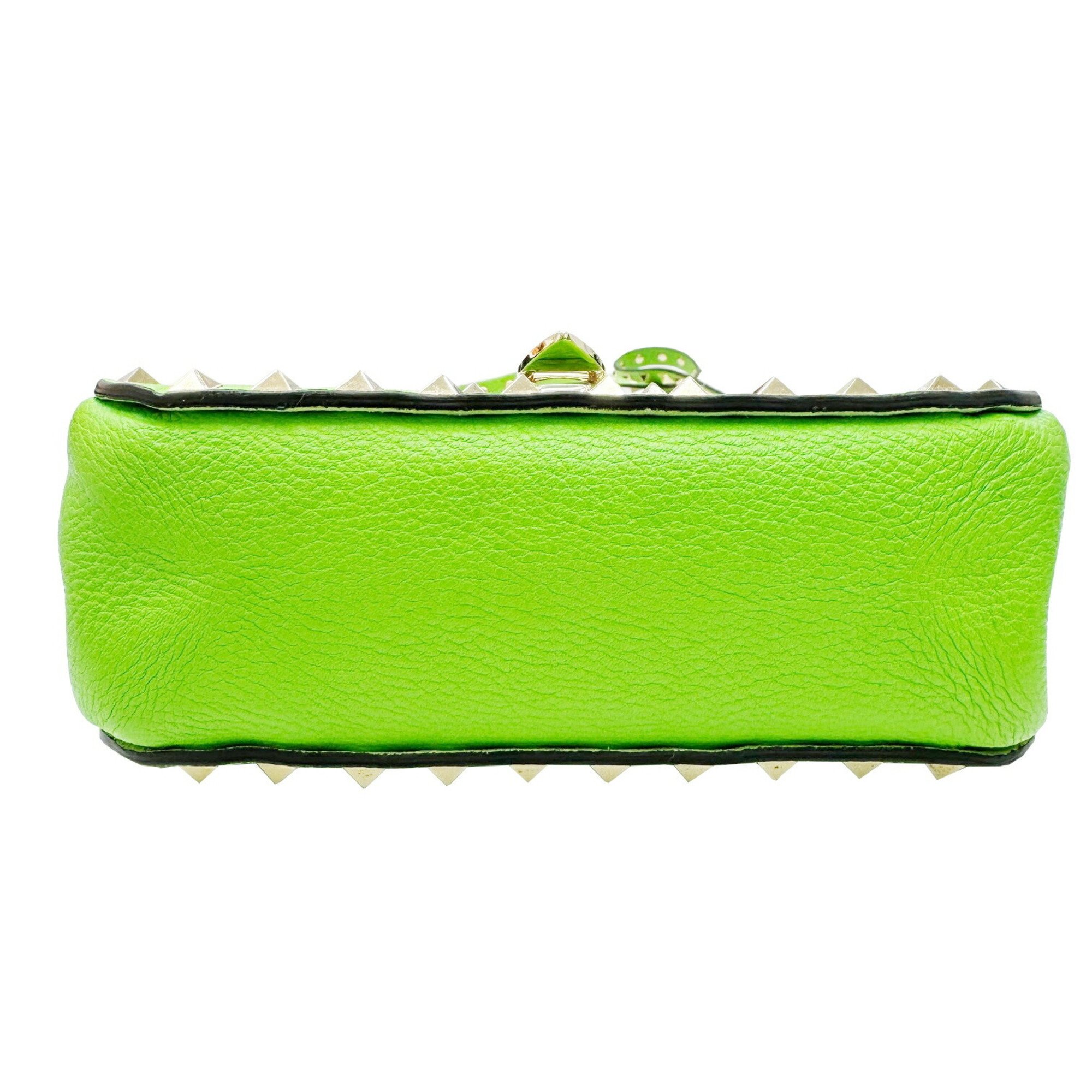 VALENTINO GARAVANI Rockstud Shoulder Bag Small Green Women's