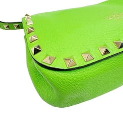 VALENTINO GARAVANI Rockstud Shoulder Bag Small Green Women's