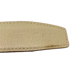 HERMES Reversible Belt Replacement Everto 70cm □F Stamp 2002 Black Ivory Leather Men Women Unisex