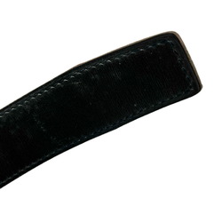 HERMES Reversible Belt Replacement Everto 70cm □F Stamp 2002 Black Ivory Leather Men Women Unisex