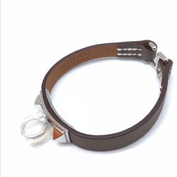 HERMES Rival Bracelet Etoupe Swift SV Hardware Leather Accessories Fashion Women Men Unisex
