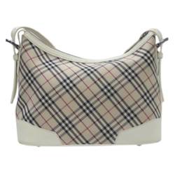 BURBERRY Shoulder bag Nova check white