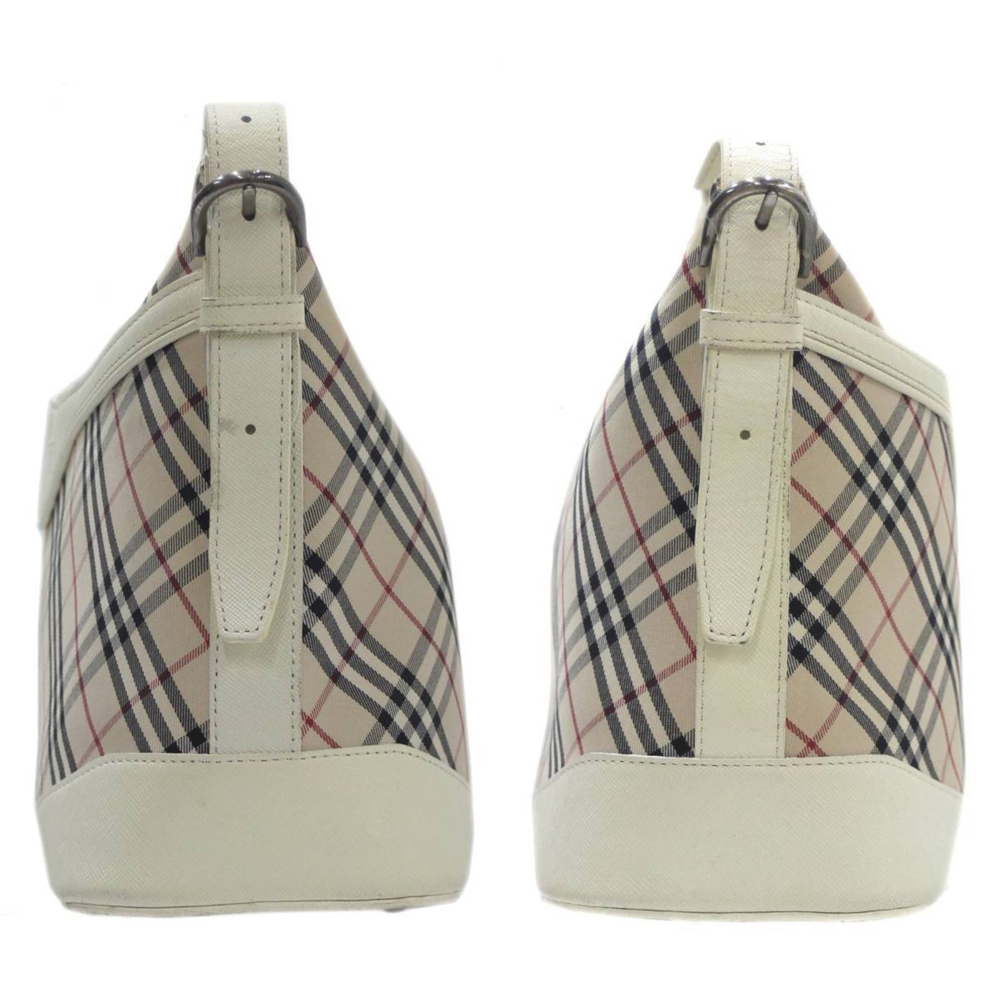 BURBERRY Shoulder bag Nova check white