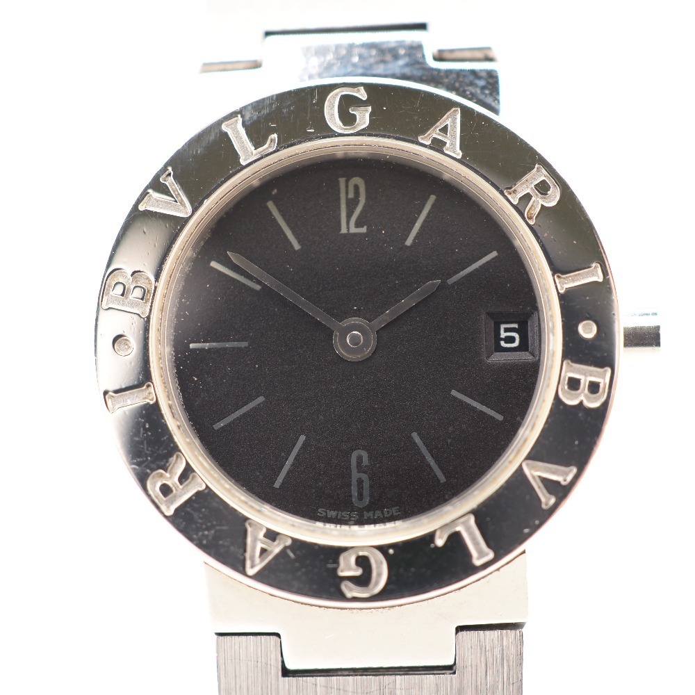 BVLGARI Bvlgari BB23SSD Bulgari Quartz QZ Black Dial Watch Silver Ladies |  eLADY Globazone