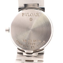 BVLGARI Bvlgari BB23SSD Bulgari Quartz QZ Black Dial Watch Silver