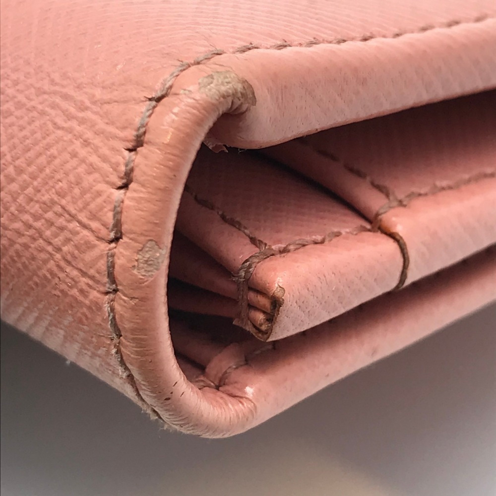 Salvatore Ferragamo Zipper Women's Long Wallet Leather Pink