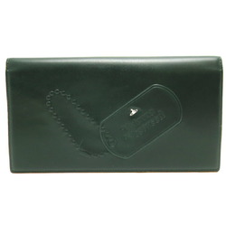 Vivienne Westwood Dog Tag Women's/Men's Pass Case Leather Dark Green (Dark Green)