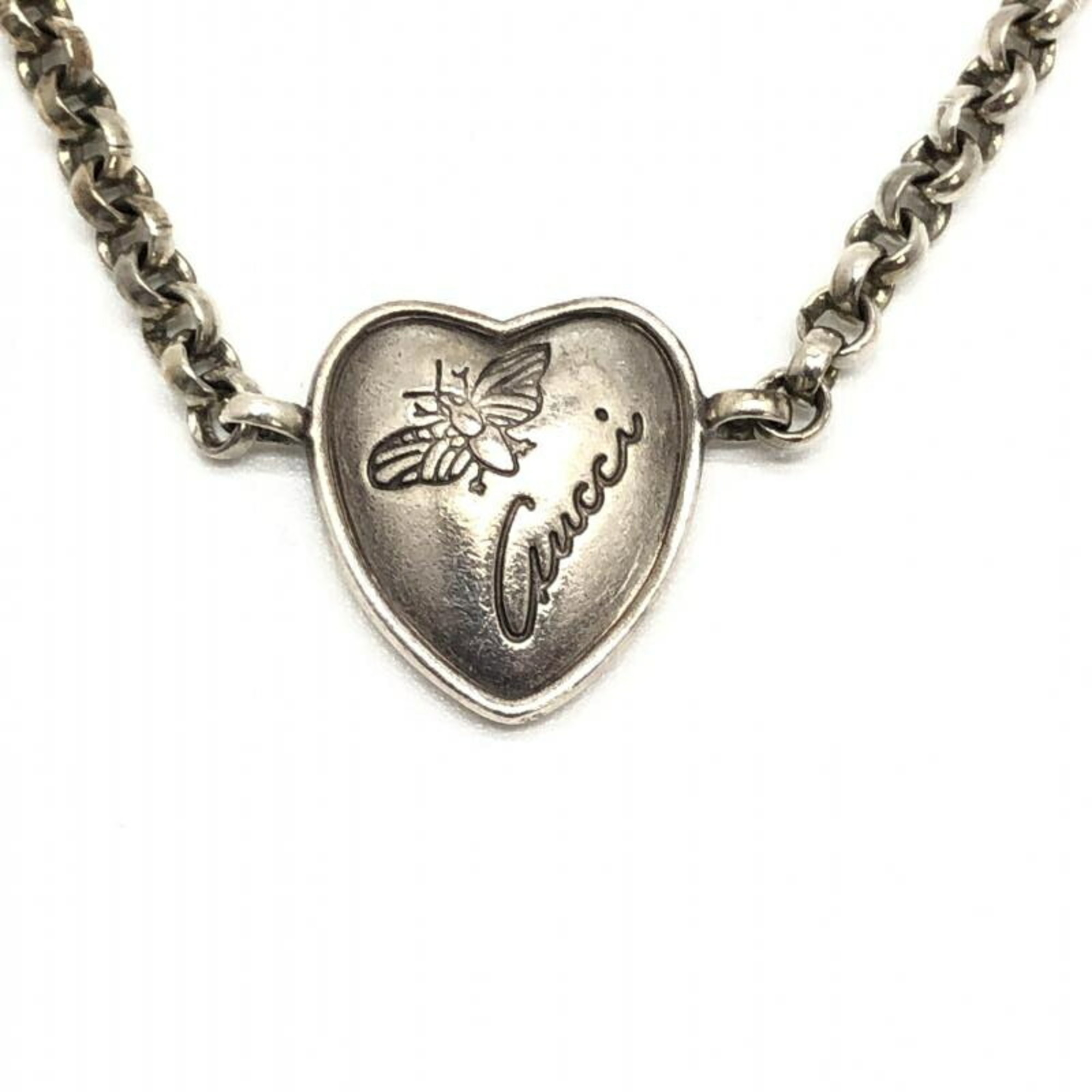 GUCCI Flora Silver Bracelet Gucci Heart Bee 925
