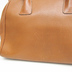 Prada Doctors Bag Women's Leather Handbag Light Brown