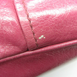 Prada Vitello Shine Women's Leather Handbag,Shoulder Bag Pink
