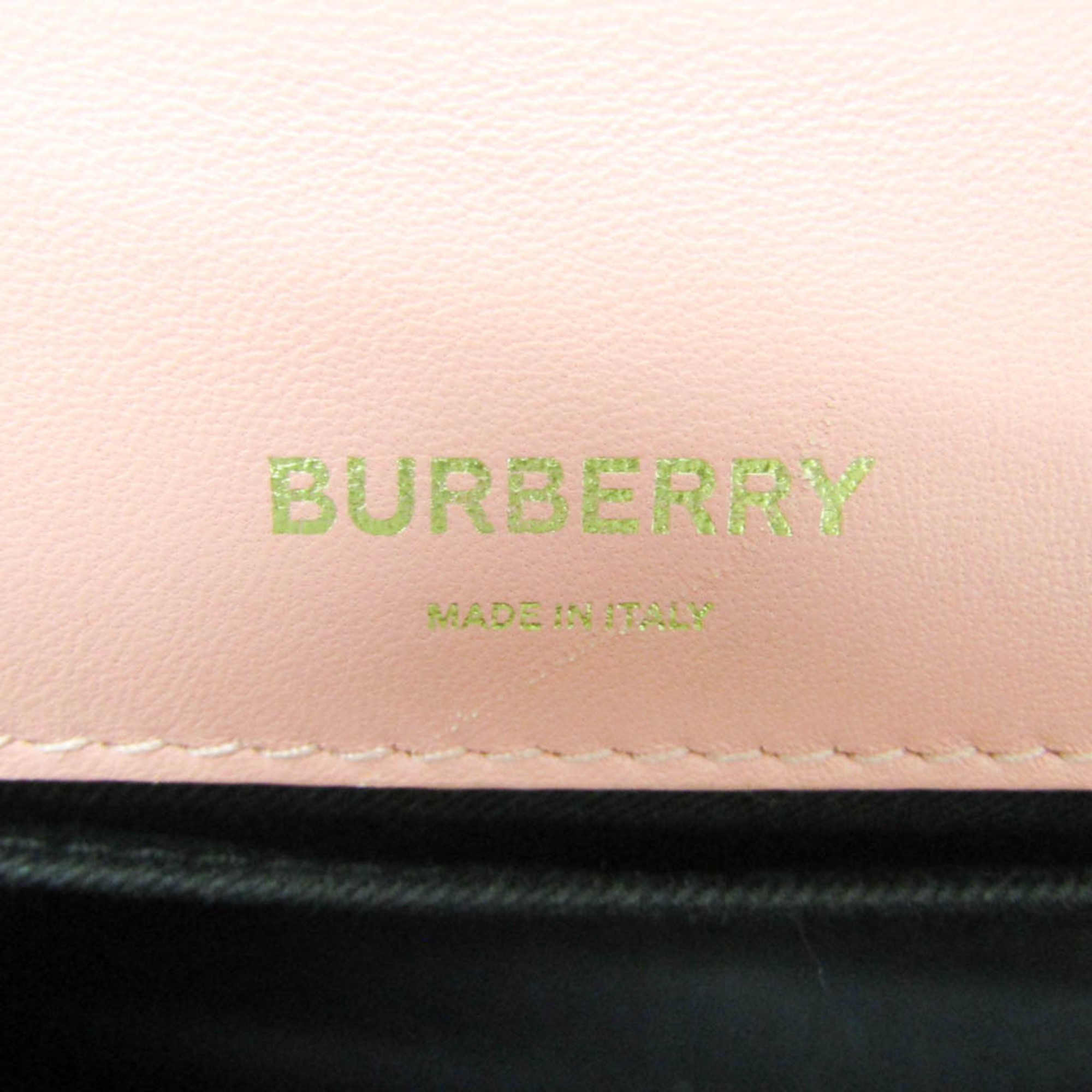 Burberry Roller Women's Leather Shoulder Bag Brown,Pink