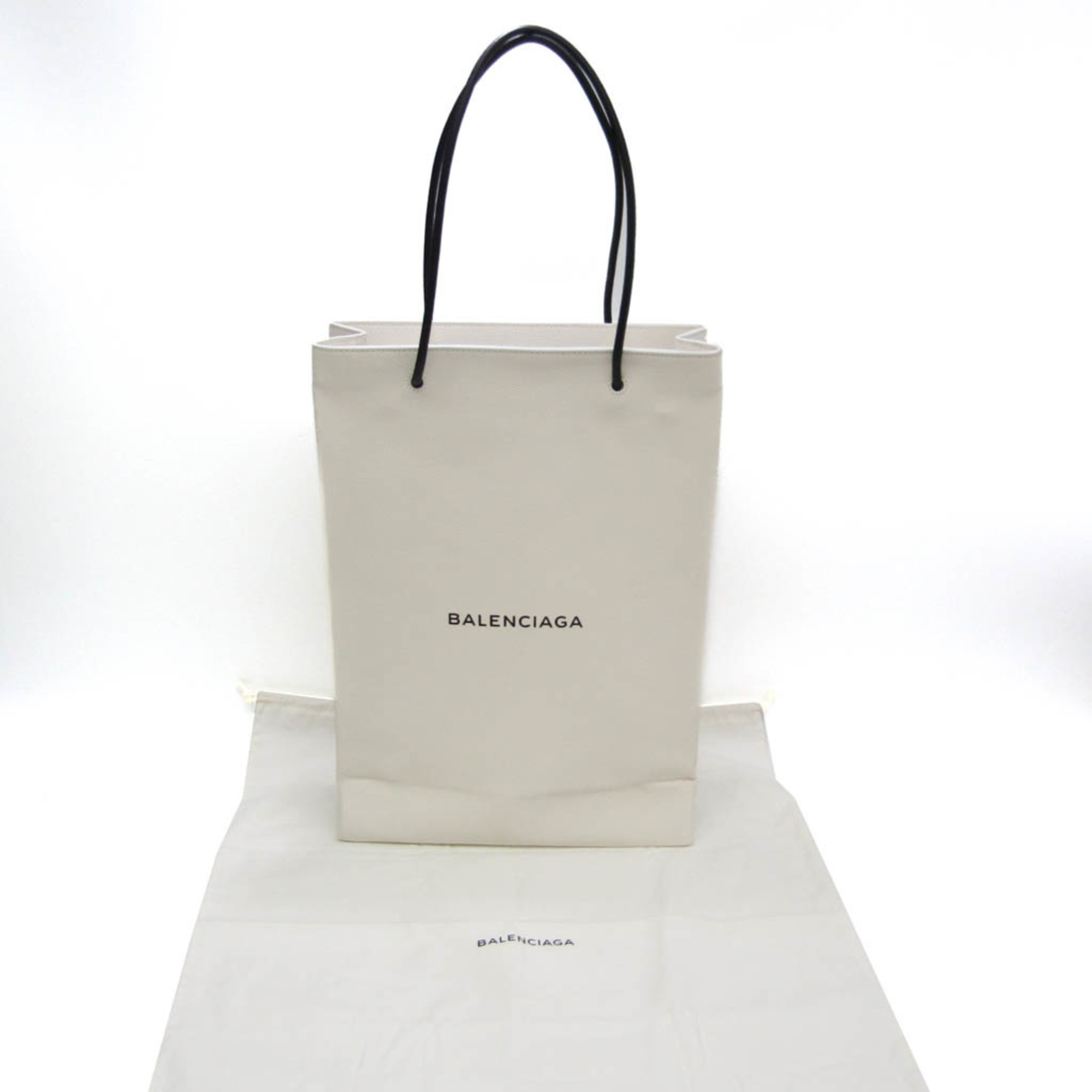 Balenciaga North South Shopping Bag M 482545 Women,Men Leather Tote Bag Black,White