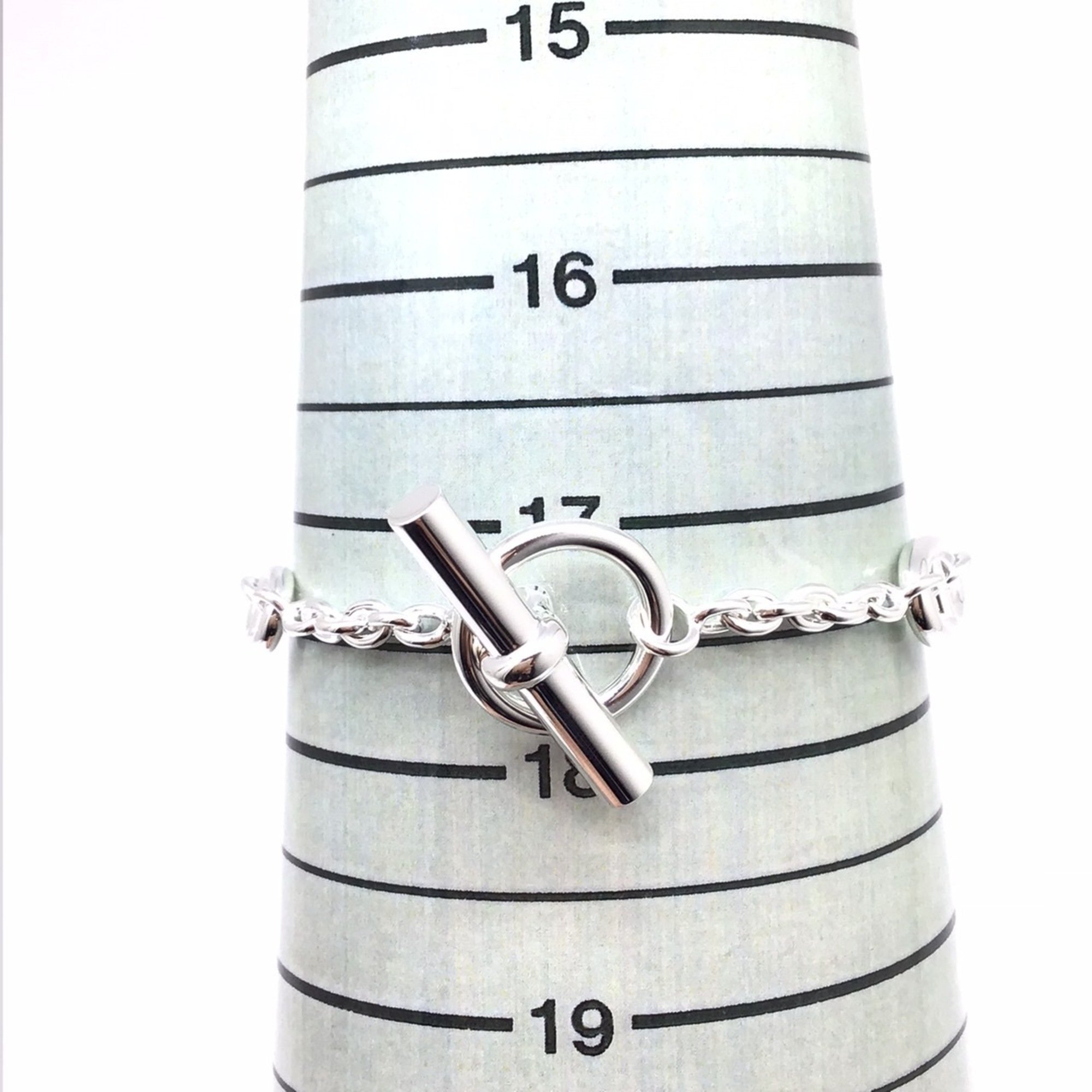 HERMES Farandole Bracelet SV925 Chaine Dunkle Silver Fashion Accessory Men Women Unisex