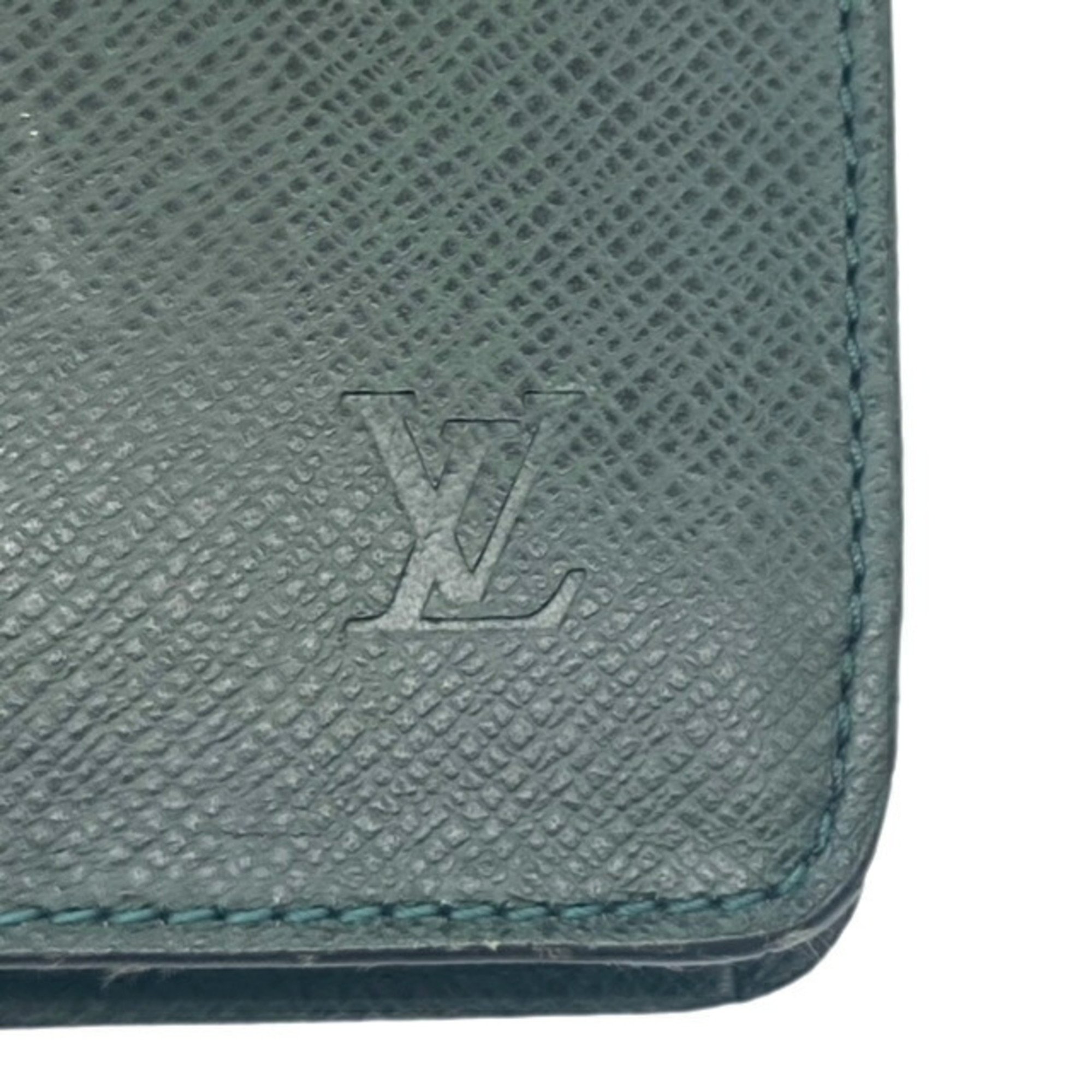 LOUIS VUITTON Second Bag Taiga Epicea M30194 Pochette Clad Clutch Women Men Green