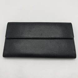 CHANEL Coco Button Long Wallet Black Chanel