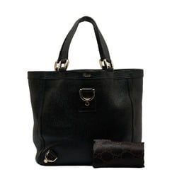 Gucci Abbey Handbag Tote Bag 130739 Black Leather Women's GUCCI