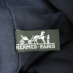 Hermes Matelot Marcel Cotton Canvas,Leather Shoulder Bag Navy,Brown