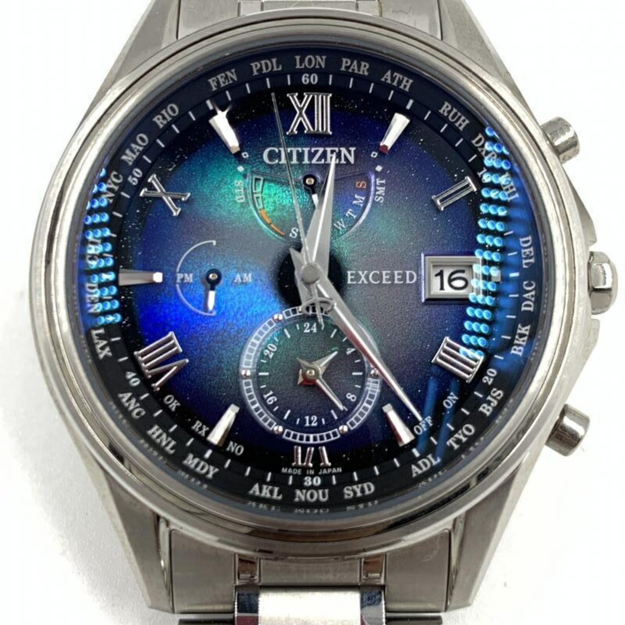 CITIZEN EXCEED UNITE with BLUE Watch AT9130-77L Solar Citizen