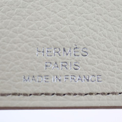 HERMES R.M.S Passport Case Evercolor Beton Silver Hardware Cover B Engraved