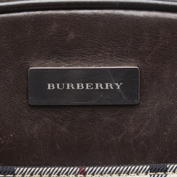 Burberry Nova Check Handbag Beige Canvas Leather Women's BURBERRY