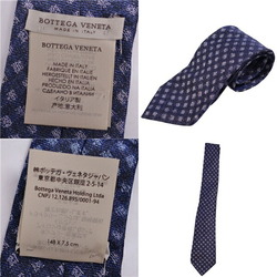 Bottega Veneta BOTTEGA VENETA Necktie Plaid 100% Silk Men's Blue