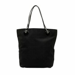 Gucci GG Canvas Tote Bag 120836 Black Leather Women's GUCCI