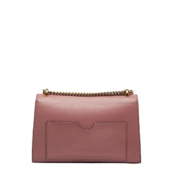 Gucci Padlock Chain Shoulder Bag 409486 Pink Leather Women's GUCCI