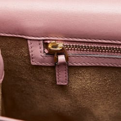 Gucci Padlock Chain Shoulder Bag 409486 Pink Leather Women's GUCCI