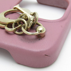 Christian Dior Leather Phone Bumper Dusty Pink LADY DIOR IPHONE12 IPHONE12PRO case
