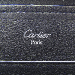 Cartier Happy Birthday Women,Men  Patent Leather Long Wallet (bi-fold) Black