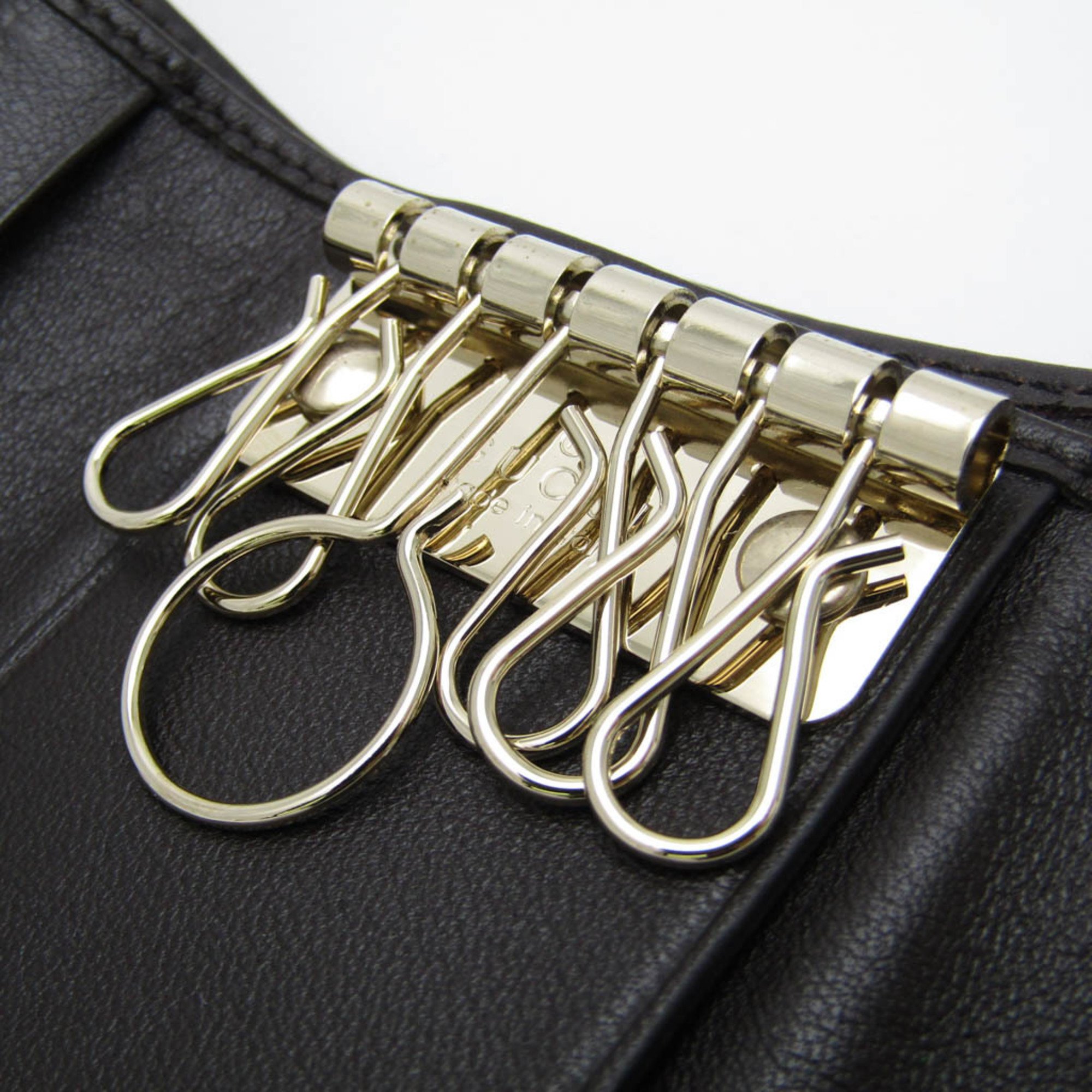 Gucci Tri-fold Compact Wallet 268831 Women,Men Leather GG Canvas Key Case Beige,Dark Brown