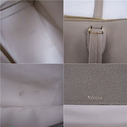 Valextra Handbag Tote Bag Calf Leather Women's Gray Beige