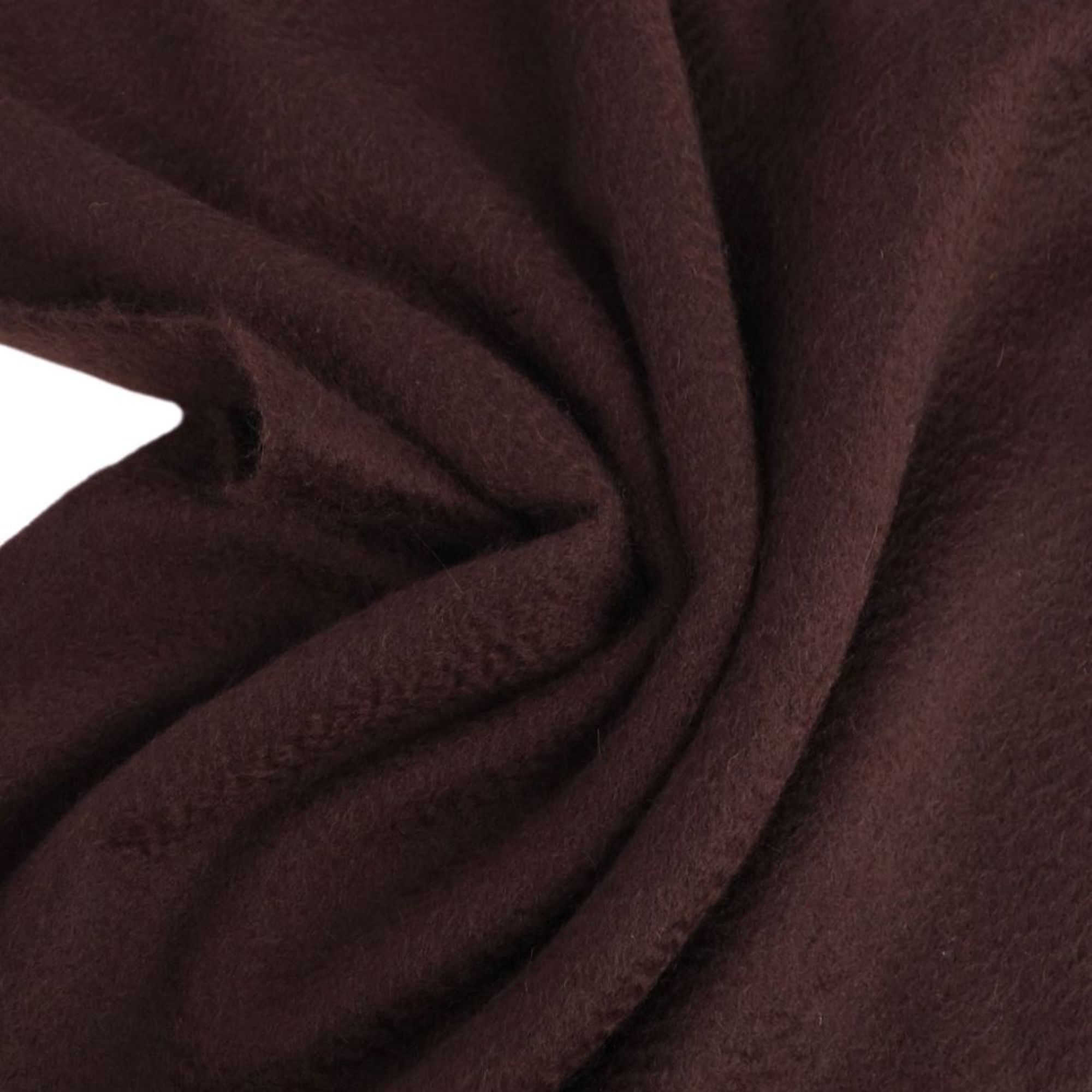 HERMES scarf 100% cashmere embroidery men's women's dark brown