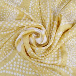 Christian Dior Scarf Muffler Pattern Dot 100% Silk Women's Gold