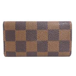 LOUIS VUITTON Key Case Damier Multicle 4 Canvas Brown Gold Unisex N62631