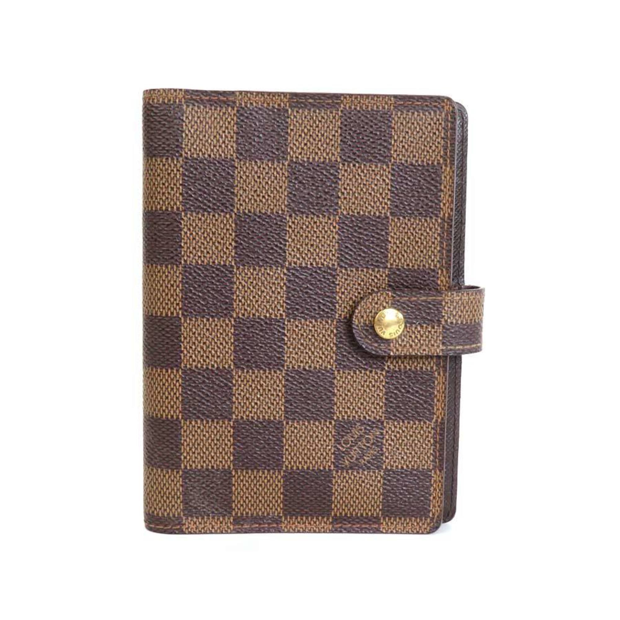 LOUIS VUITTON Notebook Cover Damier Agenda PM Canvas Brown Unisex