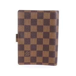 LOUIS VUITTON Notebook Cover Damier Agenda PM Canvas Brown Unisex