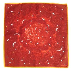 HERMES Scarf Muffler Carre 40 l'annee des etoiles 100% Silk Women's Red