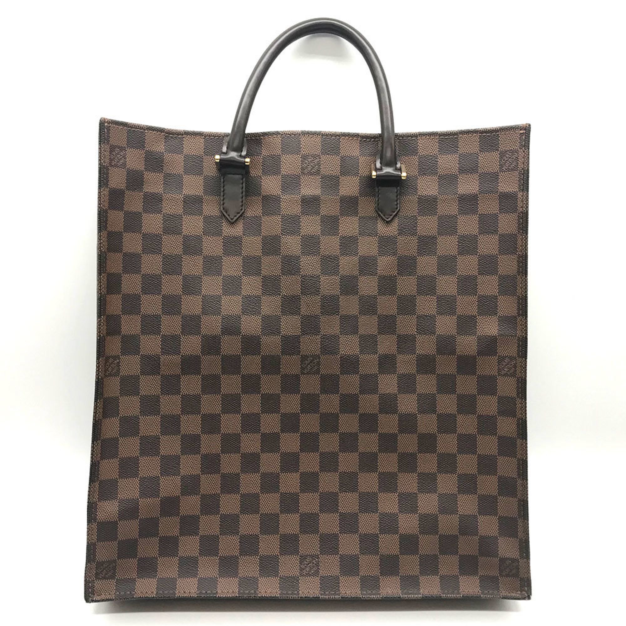 Louis Vuitton Tote Bag Sappura Damier Brown x Black N51140