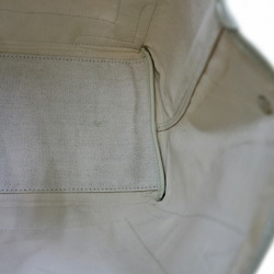 Balenciaga Navy Cabas Shoulder Bag Canvas White Women's 