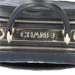 CHANEL W Chain Shoulder Matelasse Bag Lambskin A92238 Black Women's