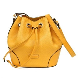 Gucci Diamante Baguette Shoulder Bag Leather Yellow Women's GUCCI