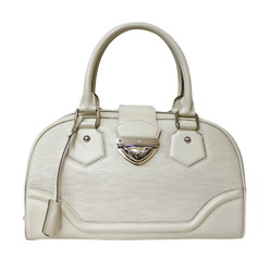 Louis Vuitton Bowling Montaigne GM Epi Shoulder Bag Leather M5931J White Ladies LOUIS VUITTON