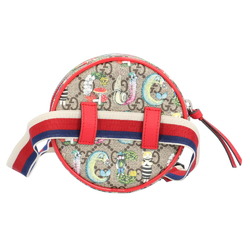 Gucci Round Waist Pouch GG Supreme Higuchi Yuko Collaboration Body Bag Canvas 502330 Multicolor Women's GUCCI