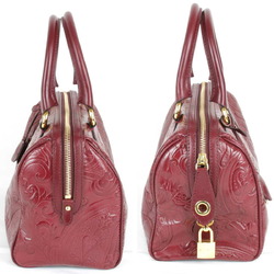 ETRO Margot 1C362-2735 Mini Boston Bag Leather Wine Red Ladies