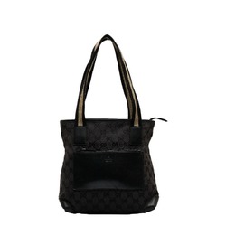 Gucci GG canvas handbag 019 0402 black leather ladies GUCCI